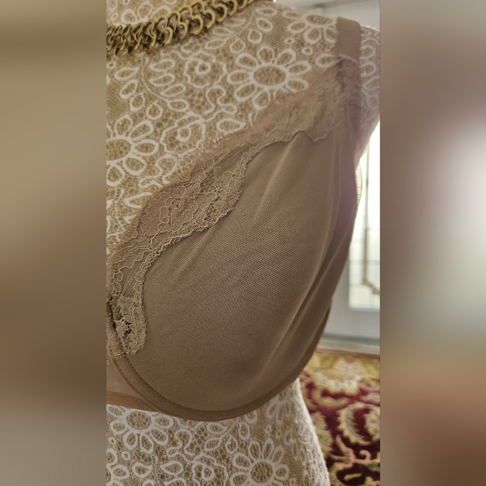 Natori Lace Trimmed Munimizwe Bra Nude 36G - Picture 2 of 11